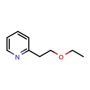 Chemical structure of 2-(2-Ethoxyethyl)pyridine , CAS 28672-54-0, AChemBlock W167692