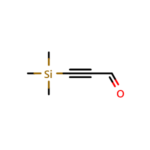 Chemical structure of 3-(Trimethylsilyl)propiolaldehyde , CAS 2975-46-4, AChemBlock W167701