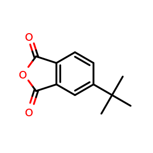 Chemical structure of 5-(tert-Butyl)isobenzofuran-1,3-dione , CAS 32703-79-0, AChemBlock W167719