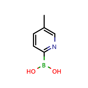 Chemical structure of (5-Methylpyridin-2-yl)boronic acid , CAS 372963-49-0, AChemBlock W167755