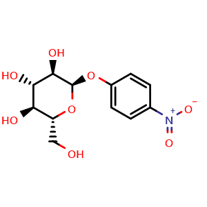 Chemical structure of 4-Nitrophenyl a-D-glucopyranoside , CAS 3767-28-0, AChemBlock W167758