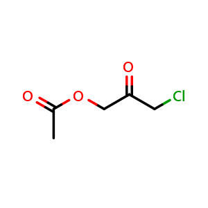 Chemical structure of 3-Chloro-2-oxopropyl acetate , CAS 40235-68-5, AChemBlock W167773