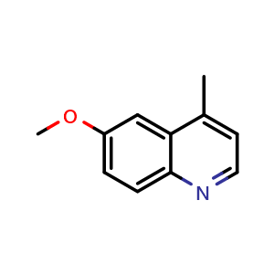 Chemical structure of 4-Methyl-6-methoxyquinoline , CAS 41037-26-7, AChemBlock W167778