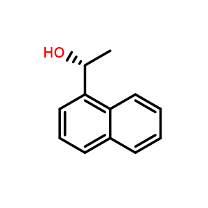 Chemical structure of (R)-1-(Naphthalen-1-yl)ethanol , CAS 42177-25-3, AChemBlock W167788
