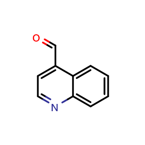 Chemical structure of Quinoline-4-carbaldehyde , CAS 4363-93-3, AChemBlock W167795