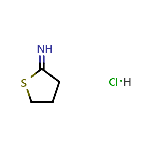 Chemical structure of 2-Iminothiolane hydrochloride , CAS 4781-83-3, AChemBlock W167809