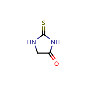 Chemical structure of 2-Thiohydantoin , CAS 503-87-7, AChemBlock W167831