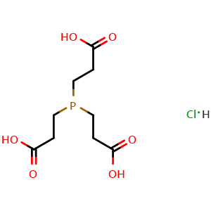 Chemical structure of Tris(2-carboxyethyl)phosphine Hydrochloride , CAS 51805-45-9, AChemBlock W167845