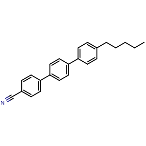 Chemical structure of 4''-Pentyl-[1,1':4',1''-terphenyl]-4-carbonitrile , CAS 54211-46-0, AChemBlock W167864