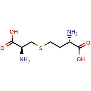 Chemical structure of L-Cystathionine , CAS 56-88-2, AChemBlock W167879
