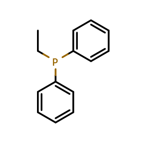 Chemical structure of Ethyldiphenylphosphine , CAS 607-01-2, AChemBlock W167907