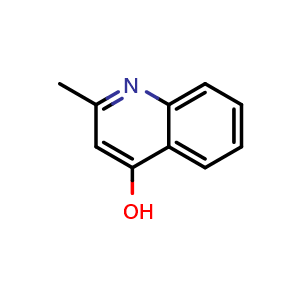 Chemical structure of 2-Methylquinolin-4-ol , CAS 607-67-0, AChemBlock W167908