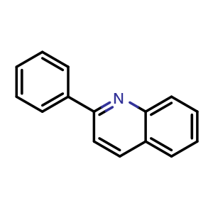 Chemical structure of 2-Phenylquinoline , CAS 612-96-4, AChemBlock W167919