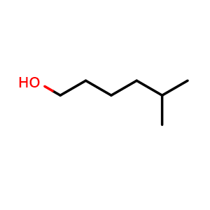 Chemical structure of 5-Methylhexanol , CAS 627-98-5, AChemBlock W167929