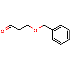 Chemical structure of 3-(Benzyloxy)propanal , CAS 19790-60-4, AChemBlock W167989