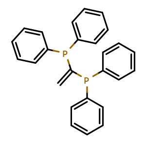 Chemical structure of Ethene-1,1-diylbis(diphenylphosphine) , CAS 84494-89-3, AChemBlock W168036