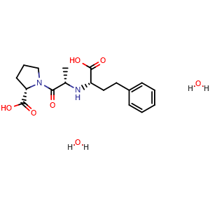 Chemical structure of Enalaprilat (dihydrate) , CAS 84680-54-6, AChemBlock W168037