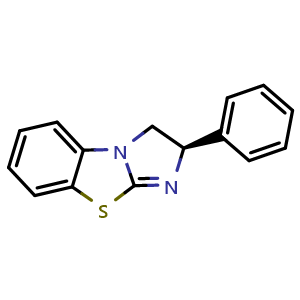 Chemical structure of (R)-2-Phenyl-2,3-dihydrobenzo[d]imidazo[2,1-b]thiazole , CAS 885051-07-0, AChemBlock W168066