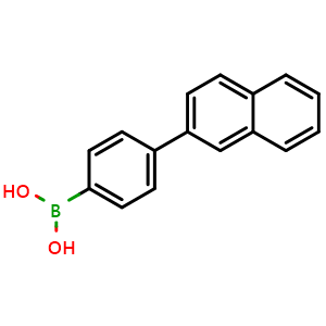 Chemical structure of 4-(2-Naphthyl)benzeneboronic acid , CAS 918655-03-5, AChemBlock W168081