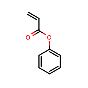Chemical structure of Phenyl acrylate , CAS 937-41-7, AChemBlock W168091