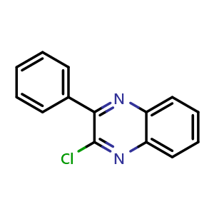 Chemical structure of 2-Chloro-3-phenylquinoxaline , CAS 7065-92-1, AChemBlock W168101