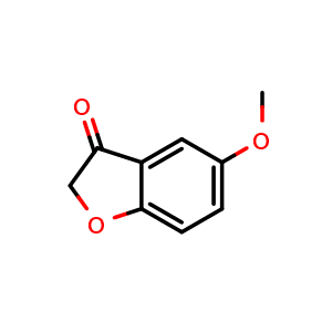 Chemical structure of 5-Methoxybenzofuran-3(2H)-one , CAS 39581-55-0, AChemBlock W168105