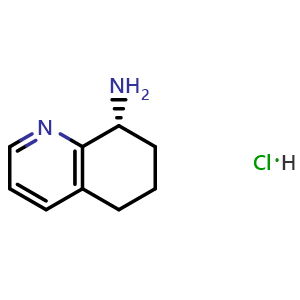 Chemical structure of (R)-5,6,7,8-tetrahydroquinolin-8-amine hydrochloride , CAS 1431726-92-9, AChemBlock W168122