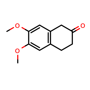 Chemical structure of 6,7-Dimethoxyl-2-tetralone , CAS 2472-13-1, AChemBlock W168132
