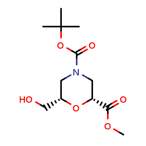 (2R,6S)-4-tert-butyl 2-methyl 6-(hydroxymethyl)morpholine-2,4-dicarboxylate