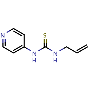 Chemical structure of 1-Allyl-3-(pyridin-4-yl)thiourea , CAS 321689-96-7, AChemBlock W168180