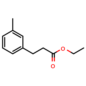 Chemical structure of Ethyl 3-(3-methylphenyl)propanoate , CAS 7297-13-4, AChemBlock W168241
