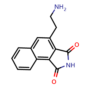 Chemical structure of (2-Aminoethyl)naphthalimide , CAS 162265-51-2, AChemBlock W168260
