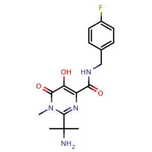 2-(1-Amino-1-methylethyl)-N-(4-fluorobenzyl)-5-hydroxy-1-methyl-6-oxo-1,6-dihydropyrimidine-4-carboxamide