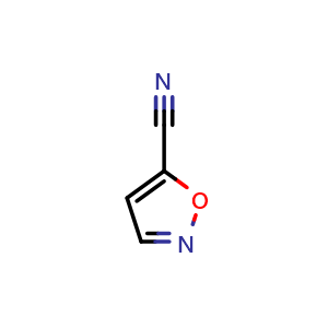 Chemical structure of Isoxazole-5-carbonitrile , CAS 68776-59-0, AChemBlock W168298