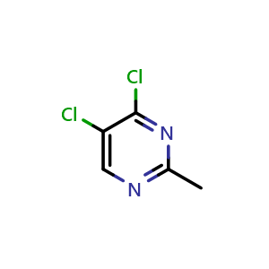 Chemical structure of 4,5-Dichloro-2-methylpyrimidine , CAS 26740-71-6, AChemBlock W168305