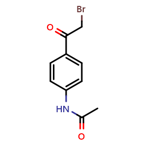 Chemical structure of 4-Acetamidophenacyl bromide , CAS 21675-02-5, AChemBlock W168374