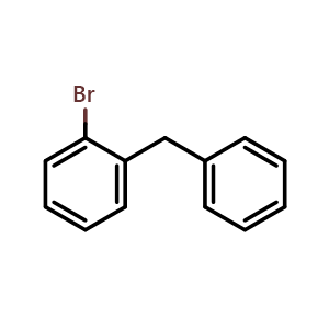 Chemical structure of 2-Bromodiphenylmethane , CAS 23450-18-2, AChemBlock W168377