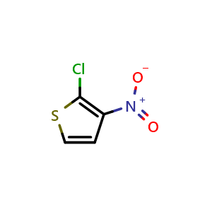 Chemical structure of 2-Chloro-3-nitrothiophene , CAS 5330-98-3, AChemBlock W168396
