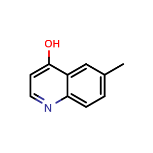 Chemical structure of 4-Hydroxy-6-methylquinoline , CAS 23432-40-8, AChemBlock W168401