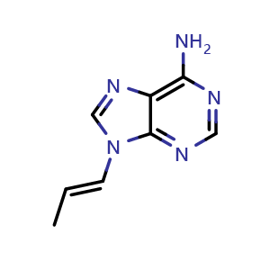 Chemical structure of 9-Propenyladenine , CAS 1446486-33-4, AChemBlock W168433