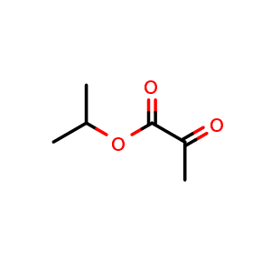 Chemical structure of Isopropyl 2-oxopropanoate , CAS 923-11-5, AChemBlock W168467