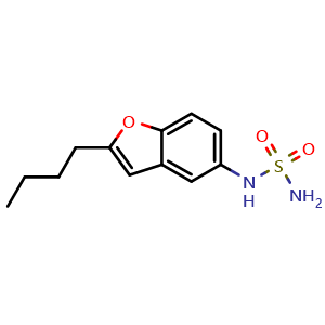 Chemical structure of (2-butylbenzofuran-5-yl)sulfamoyl Amide , AChemBlock W168482