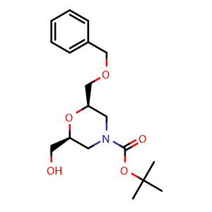 (2R,6S)-tert-Butyl 2-(benzyloxymethyl)-6-(hydroxymethyl)morpholine-4-carboxylate