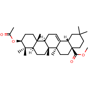 Chemical structure of Methyl oleanolate acetate , CAS 1721-57-9, AChemBlock W168610
