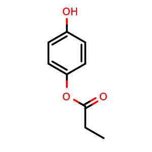 Chemical structure of p-Hydroxyphenyl propanoate , CAS 3233-34-9, AChemBlock W168640