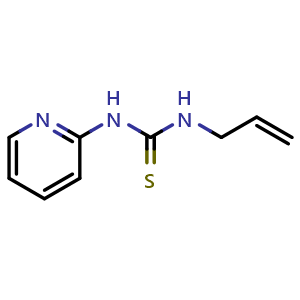 Chemical structure of 1-Allyl-3-(pyridin-2-yl)thiourea , CAS 880-14-8, AChemBlock W168669