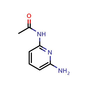 Chemical structure of N-(6-Aminopyridin-2-yl)acetamide , CAS 1075-62-3, AChemBlock W168706
