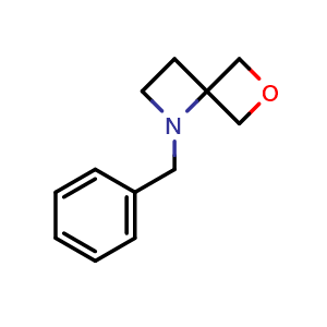 Chemical structure of 1-Benzyl-6-oxa-1-azaspiro[3 3]heptane , CAS 1223573-38-3, AChemBlock W168743