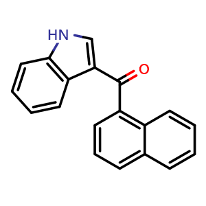 Chemical structure of 3-(1-Naphthoyl)indole , CAS 109555-87-5, AChemBlock W168808