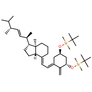 ((1R,3S,E)-5-((E)-2-((1R,3aS,7aR)-1-((2R,5R,E)-5,6-dimethylhept-3-en-2-yl)-7a-methyldihydro-1H-inden-4(2H,5H,6H,7H,7aH)-ylidene)ethylidene)-4-methylenecyclohexane-1,3-diyl)bis(oxy)bis(tert-butyldimeth ylsilane)